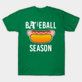Baseball Season - Hotdog (white) T-Shirt
